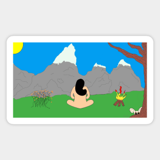 Sweet Naughty Meditation Magnet